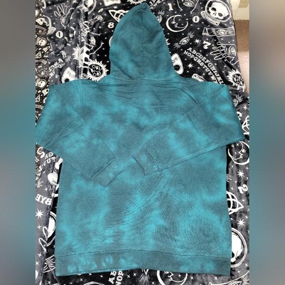 Vs pink tie dye warped bling campus hoodie, large. NWT. - Picture 6 of 11